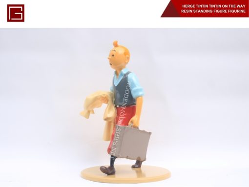 Herge Tintin Tintin On The Way Resin Standing Figure Figurine-08