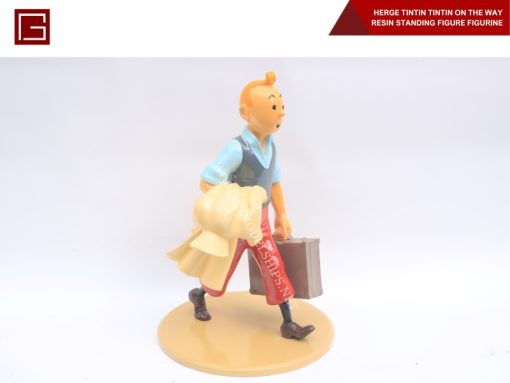 Herge Tintin Tintin On The Way Resin Standing Figure Figurine-09