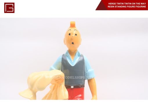 Herge Tintin Tintin On The Way Resin Standing Figure Figurine-14