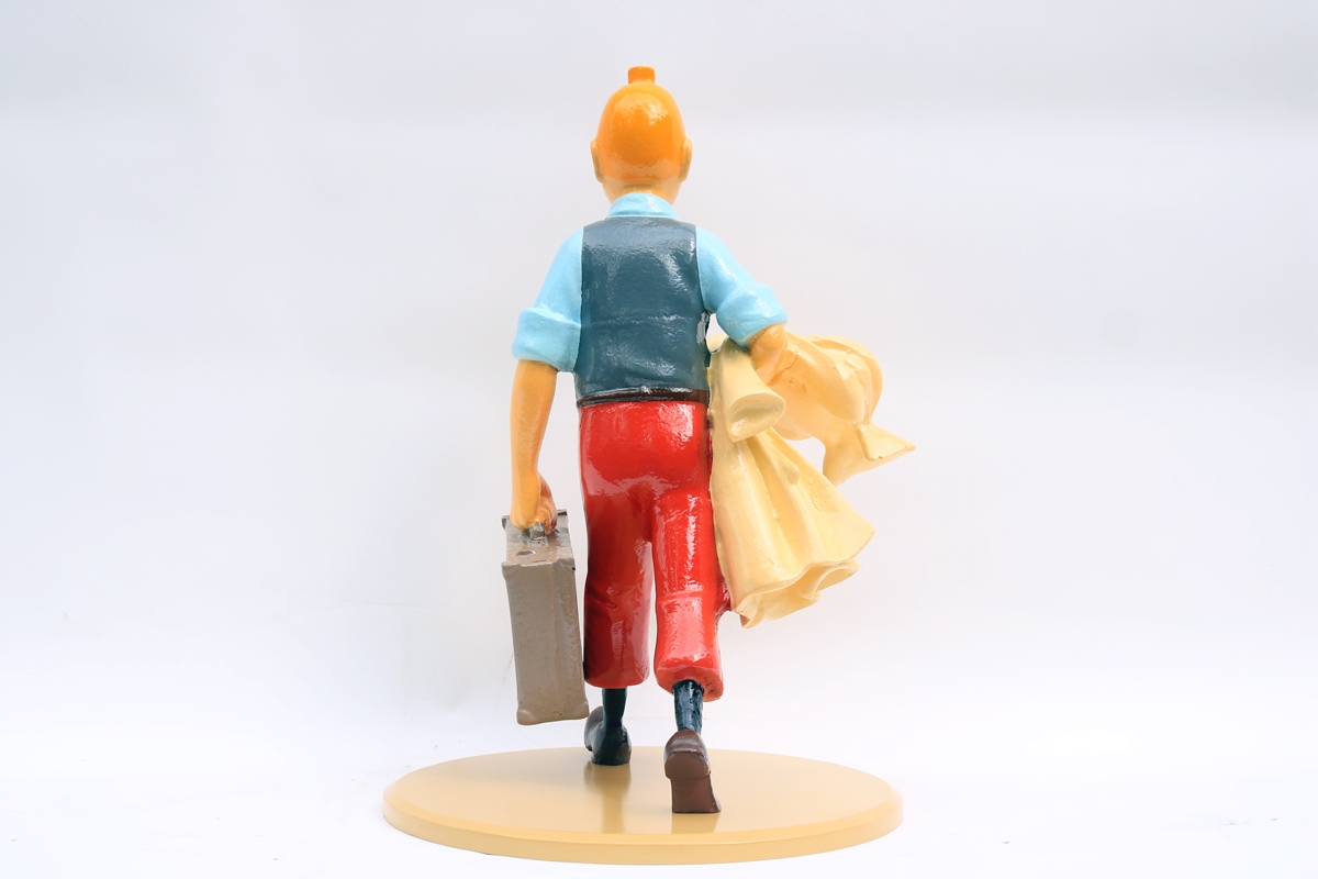 Herge Tintin Tintin On The Way Resin Standing Figure Figurine 52cm Authentic (2)