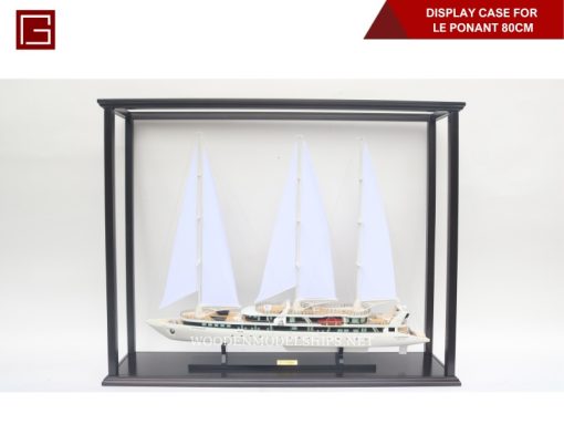Display Case For Le Ponant 80cm Hull Long With Leg And Plexiglass-01