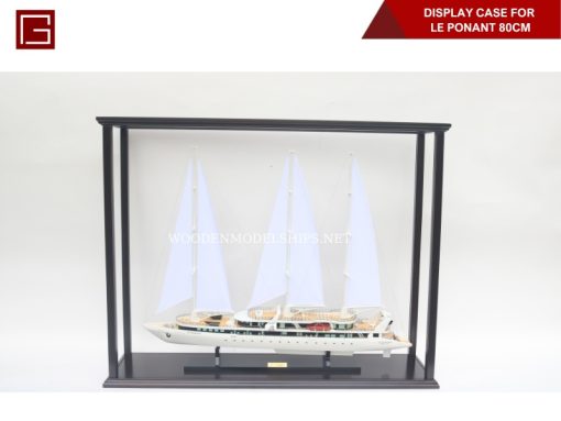 Display Case For Le Ponant 80cm Hull Long With Leg And Plexiglass-02