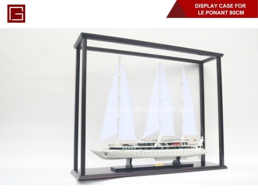 Display Case For Le Ponant 80cm Hull Long With Leg And Plexiglass-03