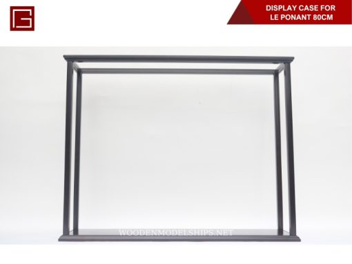 Display Case For Le Ponant 80cm Hull Long With Leg And Plexiglass-06
