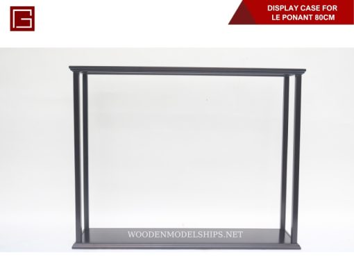 Display Case For Le Ponant 80cm Hull Long With Leg And Plexiglass-07