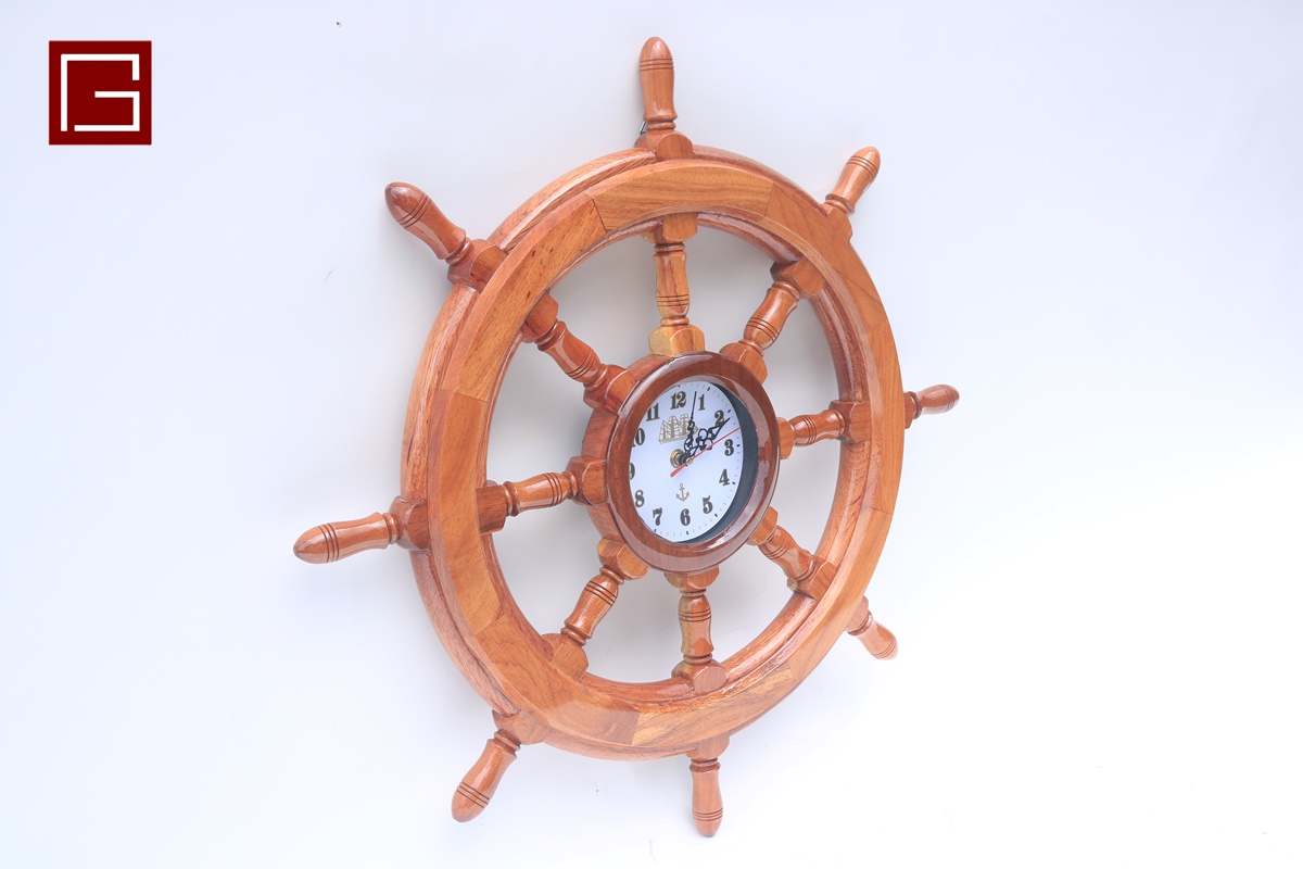 Nagina International Hs 24 Inch Nautical Ship Wheel Clock (2)