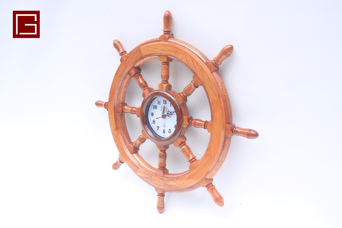 Nagina International Hs 24 Inch Nautical Ship Wheel Clock (3)