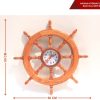 Nagina International Hs 24inch Nautical Ship Wheel Clock-06